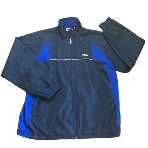 FILA Blue Full Zip Men’s‎ Windbreaker Size XXL